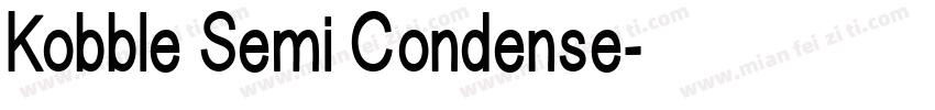 Kobble Semi Condense字体转换